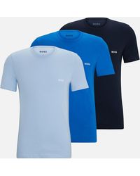 BOSS - 3-pack Cotton-jersey T-shirts - Lyst