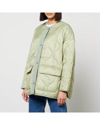Tommy Hilfiger Oversized Onion Quilt Jacket - Green