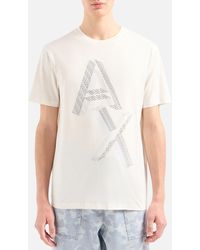 Armani Exchange - Seasonal Big Ax Logo-print T-shirt - Lyst