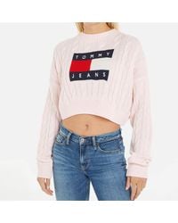 Tommy Hilfiger - Flag Cable-knit Sweater - Lyst