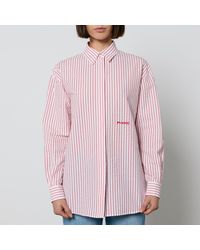 Pinko - Bridport 1 Rigato Striped Seersucker Shirt - Lyst