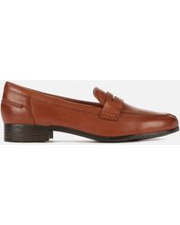 Clarks Rubber Womens P-berry Loafer Flat in White Leather (White) - Save 2% - Lyst