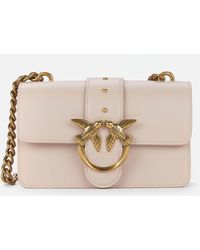 Pinko Love Mini Icon Simply Shoulder Bag - Natural
