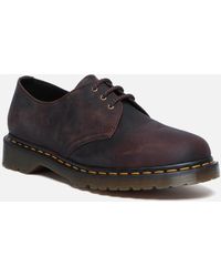 Dr. Martens 1461 Waxed Leather Shoes - Schwarz