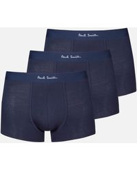 Paul Smith - Loungewear Three-Pack Stretch-Cotton Boxer Shorts - Lyst