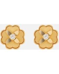 Kate Spade - Flower Gold-tone Stud Earrings - Lyst