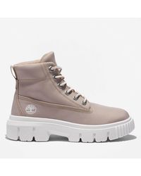 Timberland Greyfield Canvas Boots - Gray
