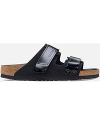 Birkenstock - Uji Slim-fit Nubuck And Leather Double-strap Sandals - Lyst