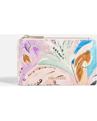 Ted Baker Zipped Card Womens Wallet Pink 