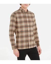 Tommy Hilfiger - Tommy Tartan-printed Brushed Cotton Shirt - Lyst