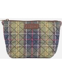 Barbour - Quilted Multicoloured Twill Wash Bag - Lyst