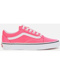 van pink shoes
