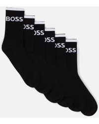 BOSS - 6-pack Cotton-blend Sport Socks - Lyst