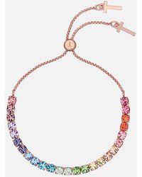 Ted Baker Melrah: Icon Crystal Slider Bracelet - Multicolour