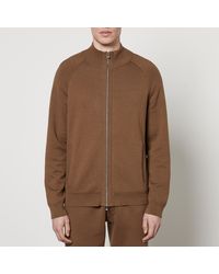BOSS - Perrone Cotton And Wool-blend Sweatshirt - Lyst