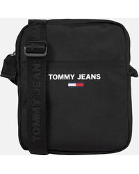 Tommy Hilfiger Essential Reporter Canvas Messenger Bag - Schwarz