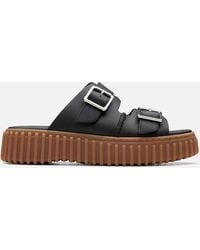 Clarks - Torhill Leather Sandals - Lyst