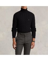 Polo Ralph Lauren - Wool Cashmere-blend Cable Knit Jumper - Lyst