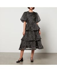 Sister Jane - Dream Noon Floral-print Tiered Dress - Lyst