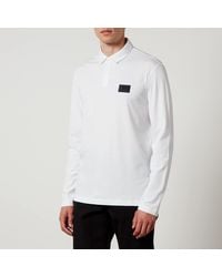 Armani Exchange - Cotton-Jersey Polo Shirt - Lyst