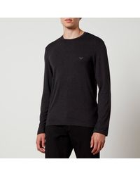 Emporio Armani - Lounge Stretch-jersey Top - Lyst
