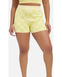 UGG - Maliah Checked Jacquard-knit Cycled Shorts - Lyst