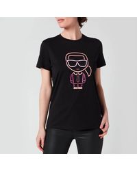 Karl Lagerfeld Karl Ikonik Outline T-shirt - Black