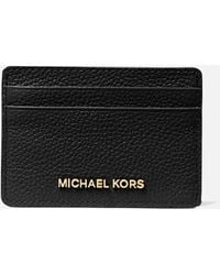 MICHAEL Michael Kors - Jet Set Leather Card Holder - Lyst