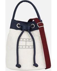 Tommy Hilfiger - Heritage Pillow Shell Bucket Bag - Lyst
