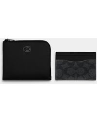 COACH - Leather Wallet And Cardholder Set - Lyst
