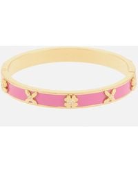 Kate Spade - Heritage Bloom Gold Plated and Resin Bangle - Lyst