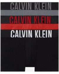 Calvin Klein - Intense Power Stretch Cotton-blend 3-pack Trunks - Lyst
