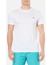 lacoste mens white shirt