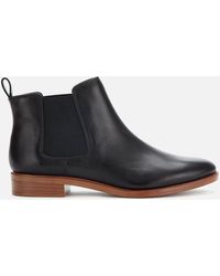 clarks leather boots womens