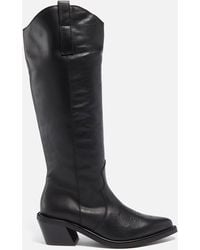 Alohas - Mount Leather Knee High Western Boots - Lyst