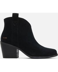 TOMS - Constance Suede Western Boots - Lyst