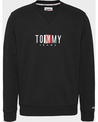 Tommy Hilfiger Timeless Logo 2 Crewneck Sweatshirt - Black