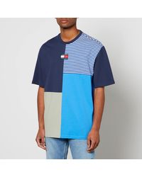 Tommy Hilfiger Cut & Sew Organic Cotton-Jersey T-Shirt - Blau