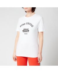 Être Cécile Pomme Damour Classic T-shirt in White | Lyst UK