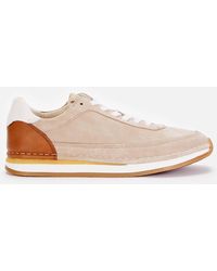 Clarks Craft Run Lace Trainers - Natural