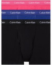 Calvin Klein - Wicking 3-pack Stretch Cotton-blend Trunk Boxers - Lyst