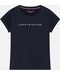 Tommy Hilfiger Original Logo Turn-back Cuff T-shirt - Blue