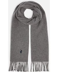 Polo Ralph Lauren Recycled Wool-blend Scarf - Grey