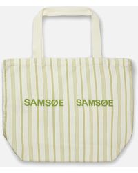 Samsøe & Samsøe - Frinka Organic Cotton-canvas Tote Bag - Lyst