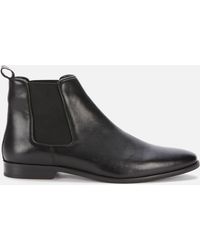 Walk London Alfie Leather Chelsea Boots - Black