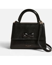 Ted Baker - Baelli Bow Detail Leather Handle Bag - Lyst