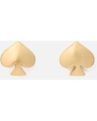 Kate Spade - So Spade Gold-tone Studs - Lyst