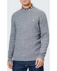 jack wills cable knit jumper mens