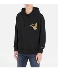 Tommy Hilfiger - Relaxed Fit Vintage Eagle Cotton-jersey Hoodie - Lyst