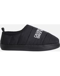 Calvin Klein Warm Lined Sustainable Slippers - Black